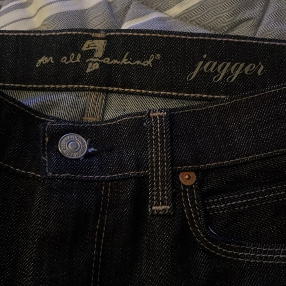 7 for all Mankind Jagger Dark Navy Bootcut Jeans Size 29 NWOT
